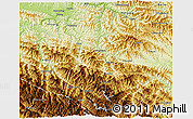 Physical 3D Map of Pingli