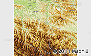 Physical Map of Pingli