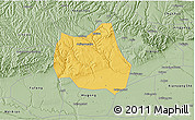 Savanna Style 3D Map of Qian Xian