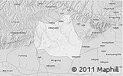 Silver Style 3D Map of Qian Xian