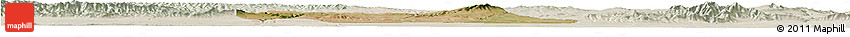Satellite Horizon Map of Qian Xian, lighten Satellite Horizon Map of Qian Xian, lighten
