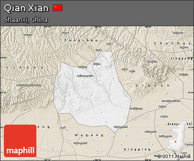 Classic Style Map of Qian Xian