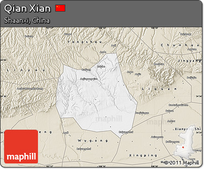 Classic Style Map of Qian Xian