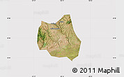 Satellite Map of Qian Xian, cropped outside