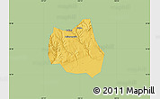 Savanna Style Map of Qian Xian, single color outside