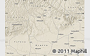 Shaded Relief Map of Qian Xian