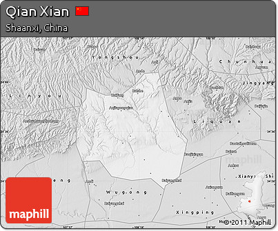 Silver Style Map of Qian Xian