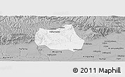 Gray Panoramic Map of Qian Xian