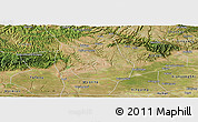 Satellite Panoramic Map of Qian Xian