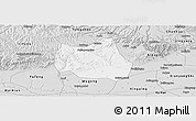 Silver Style Panoramic Map of Qian Xian