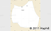 Classic Style Simple Map of Qian Xian, single color outside