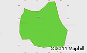 Political Simple Map of Qian Xian, cropped outside