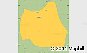 Savanna Style Simple Map of Qian Xian