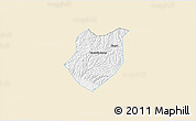 Classic Style 3D Map of Qianyang, single color outside