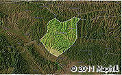 Satellite 3D Map of Qianyang, darken