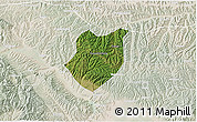 Satellite 3D Map of Qianyang, lighten