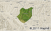 Satellite 3D Map of Qianyang, shaded relief outside