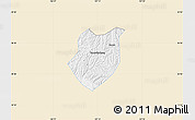 Classic Style Map of Qianyang, single color outside