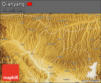 Physical Map of Qianyang