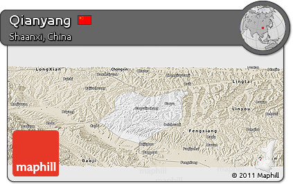 Classic Style Panoramic Map of Qianyang