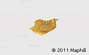 Physical Panoramic Map of Qianyang, cropped outside