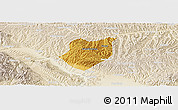 Physical Panoramic Map of Qianyang, lighten