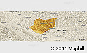 Physical Panoramic Map of Qianyang, shaded relief outside