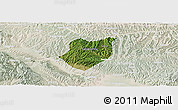 Satellite Panoramic Map of Qianyang, lighten