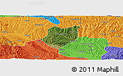 Satellite Panoramic Map of Qianyang, political outside