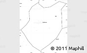 Blank Simple Map of Qianyang