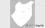 Gray Simple Map of Qianyang, single color outside