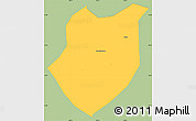 Savanna Style Simple Map of Qianyang, single color outside