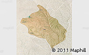 Satellite 3D Map of Shenmu, lighten