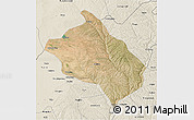 Satellite 3D Map of Shenmu, shaded relief outside