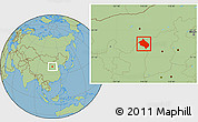 Savanna Style Location Map of Shenmu