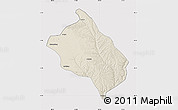 Shaded Relief Map of Shenmu, cropped outside