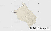 Shaded Relief Map of Shenmu, single color outside