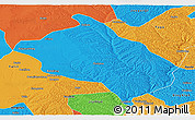 Political Panoramic Map of Shenmu