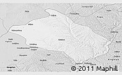 Silver Style Panoramic Map of Shenmu