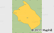 Savanna Style Simple Map of Shenmu, cropped outside