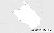 Silver Style Simple Map of Shenmu, single color outside