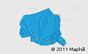 Political 3D Map of Suide, cropped outside
