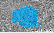 Political 3D Map of Suide, desaturated