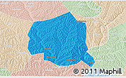 Political 3D Map of Suide, lighten