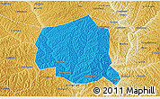 Political 3D Map of Suide, physical outside