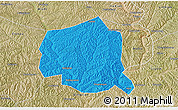 Political 3D Map of Suide, satellite outside
