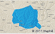 Political 3D Map of Suide, shaded relief outside