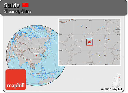 Gray Location Map of Suide