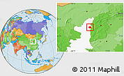 Political Location Map of Suide, highlighted parent region