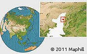 Satellite Location Map of Suide, highlighted parent region
